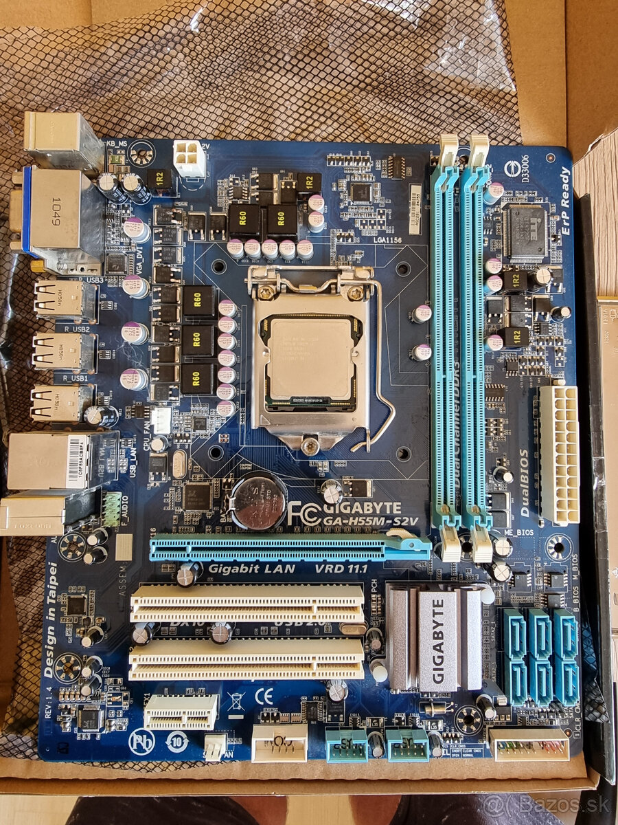 Gigabyte GA-H55m-S2V + Intel i3 550