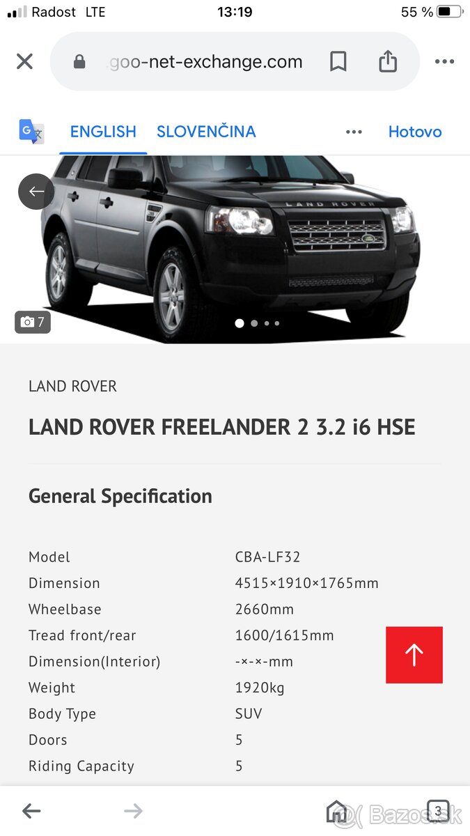 Land rover freelander 2  3,2 i6 benzin