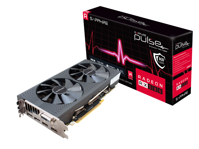 Predám grafickú kartu RX580 8GB GDDR5 Sapphire Pulse Radeon