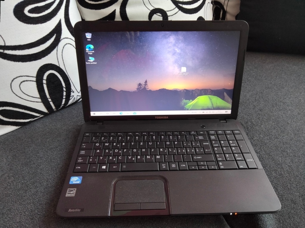 rozpredám plne funkčný notebook Toshiba satellite c850