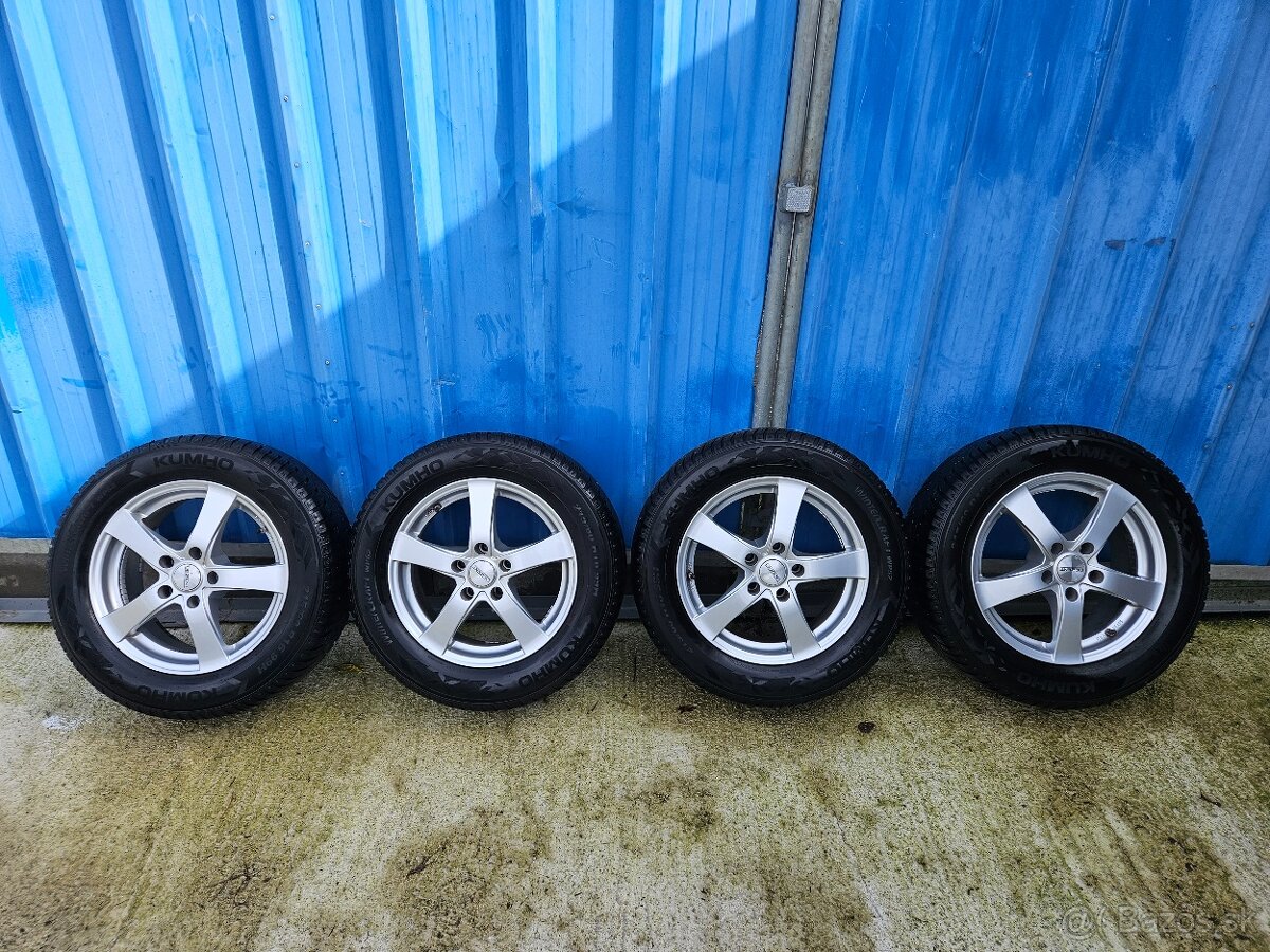 Alu disky 5x114,3 16" + zimné pneu 215/60 R16 99H