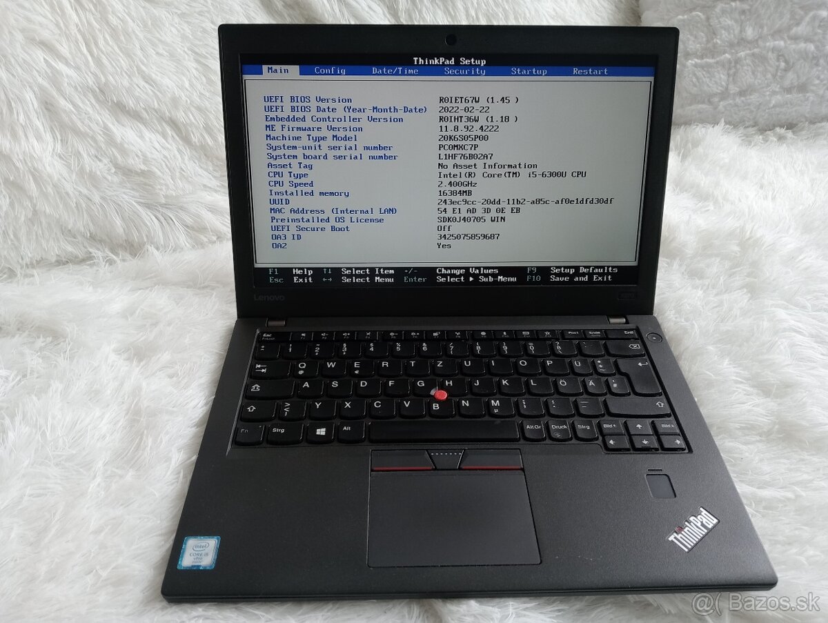 rozpredám notebook Lenovo thinkpad X270