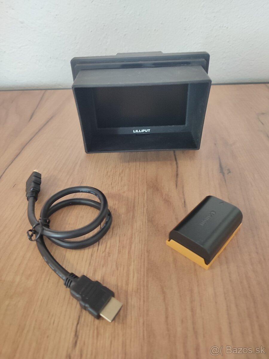 Lilliput 569/O/P HDMI monitor 5" + baterka LP-E6