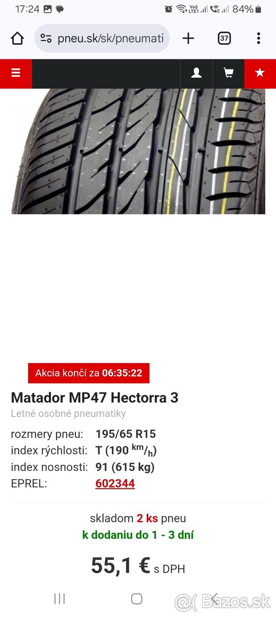 Matador 195/65 R 15