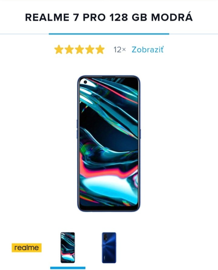 Mobilný telefón Realme 7 PRO, všetky info na fotkách