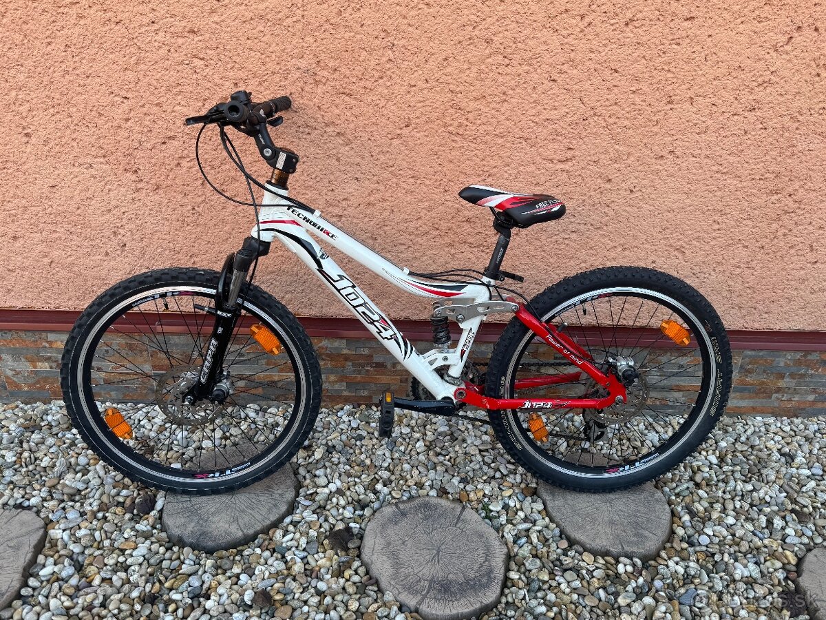 Detský Horský Celoodpružený Bicykel TECNOBIKE 1024 24”