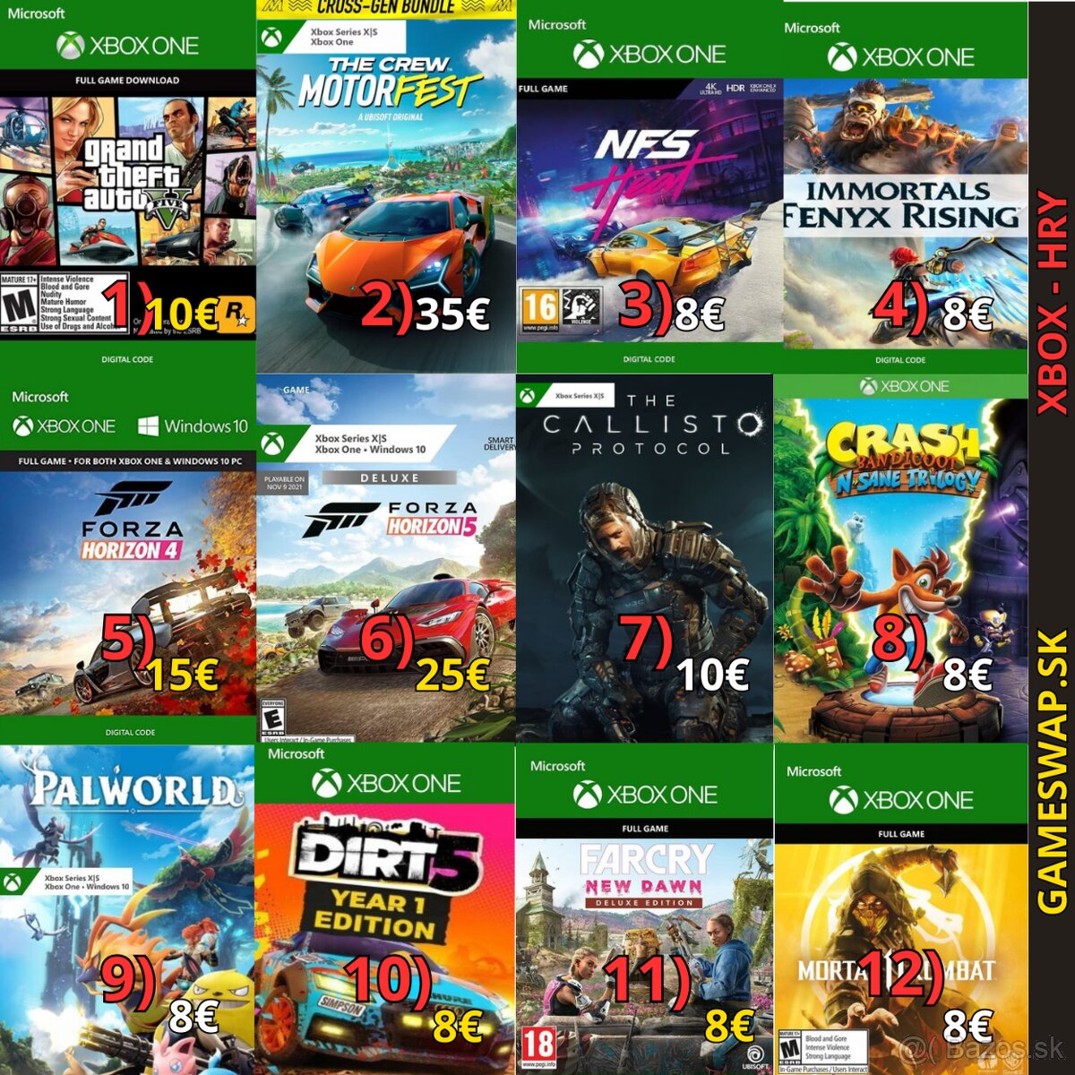 XBOX ONE HRY / XBOX SERIES S/X HRY