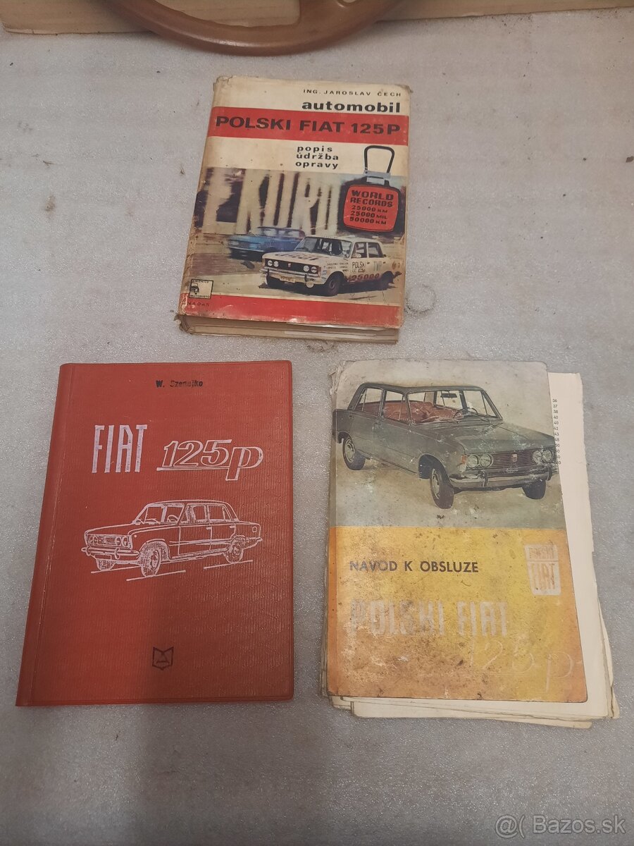 Návody Fiat 125p,Prospekt Renault 4,8,10,16