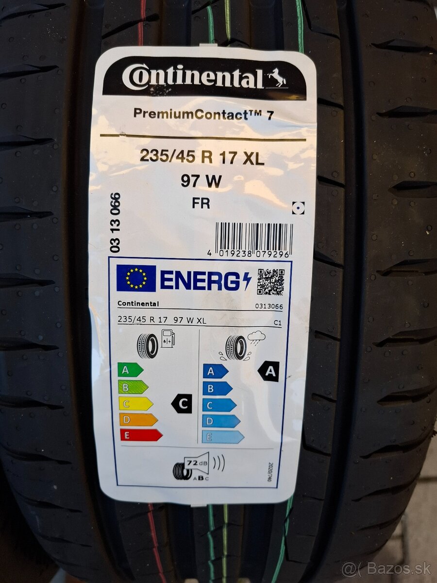 Letné Continental 235/45 R17 97W XL FR PremiumContact7