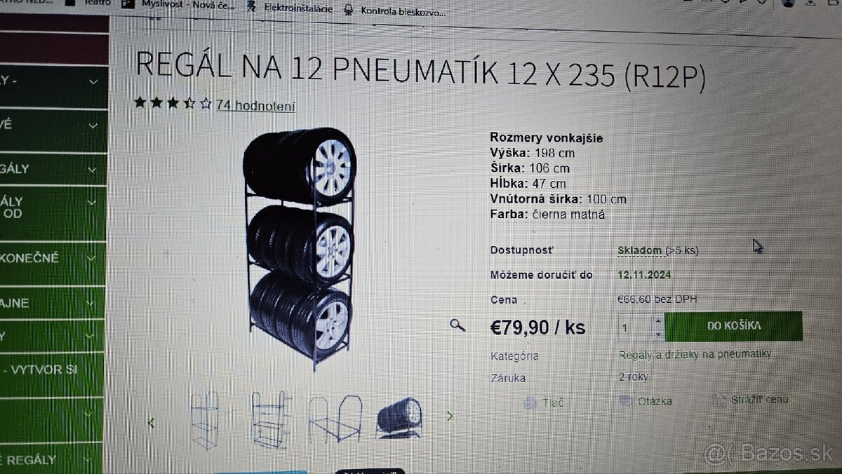 Regal na 12 pneumatik