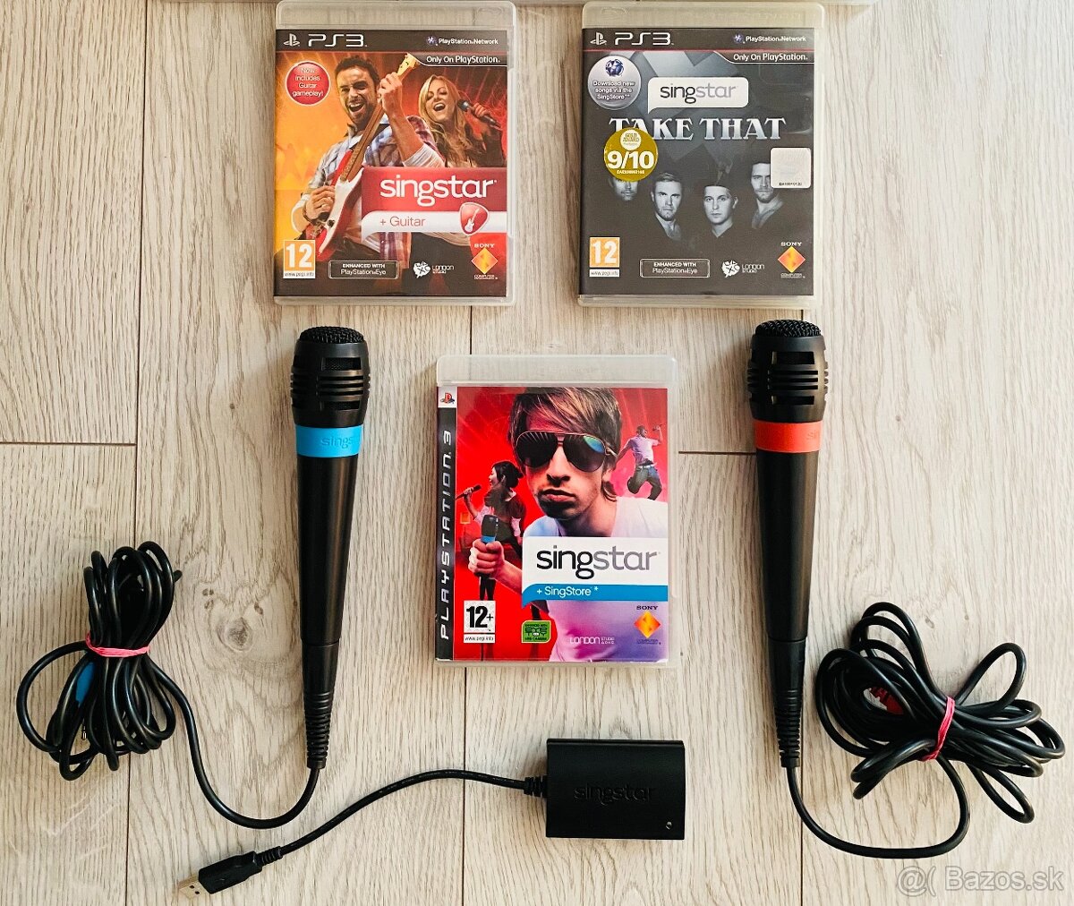 Singstar mikrofóny + hry Playstation 3 / PS3