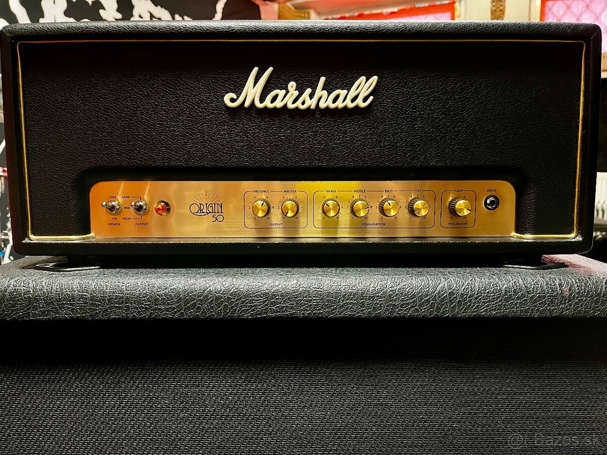 Marshall Origin 50H a Marshall AVT412XA v TOP STAVE