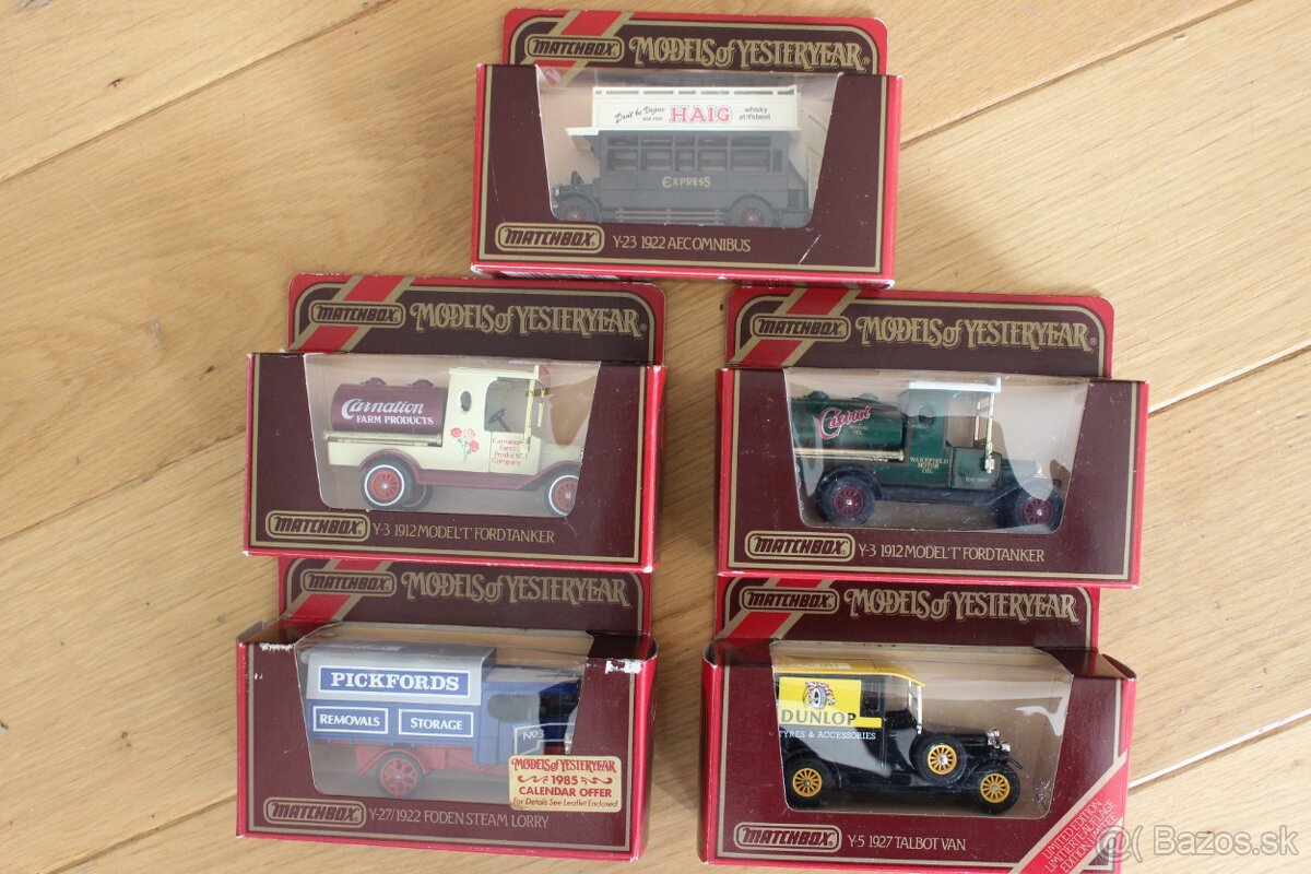 auticka modely 5x Matchbox Models of Yesteryear