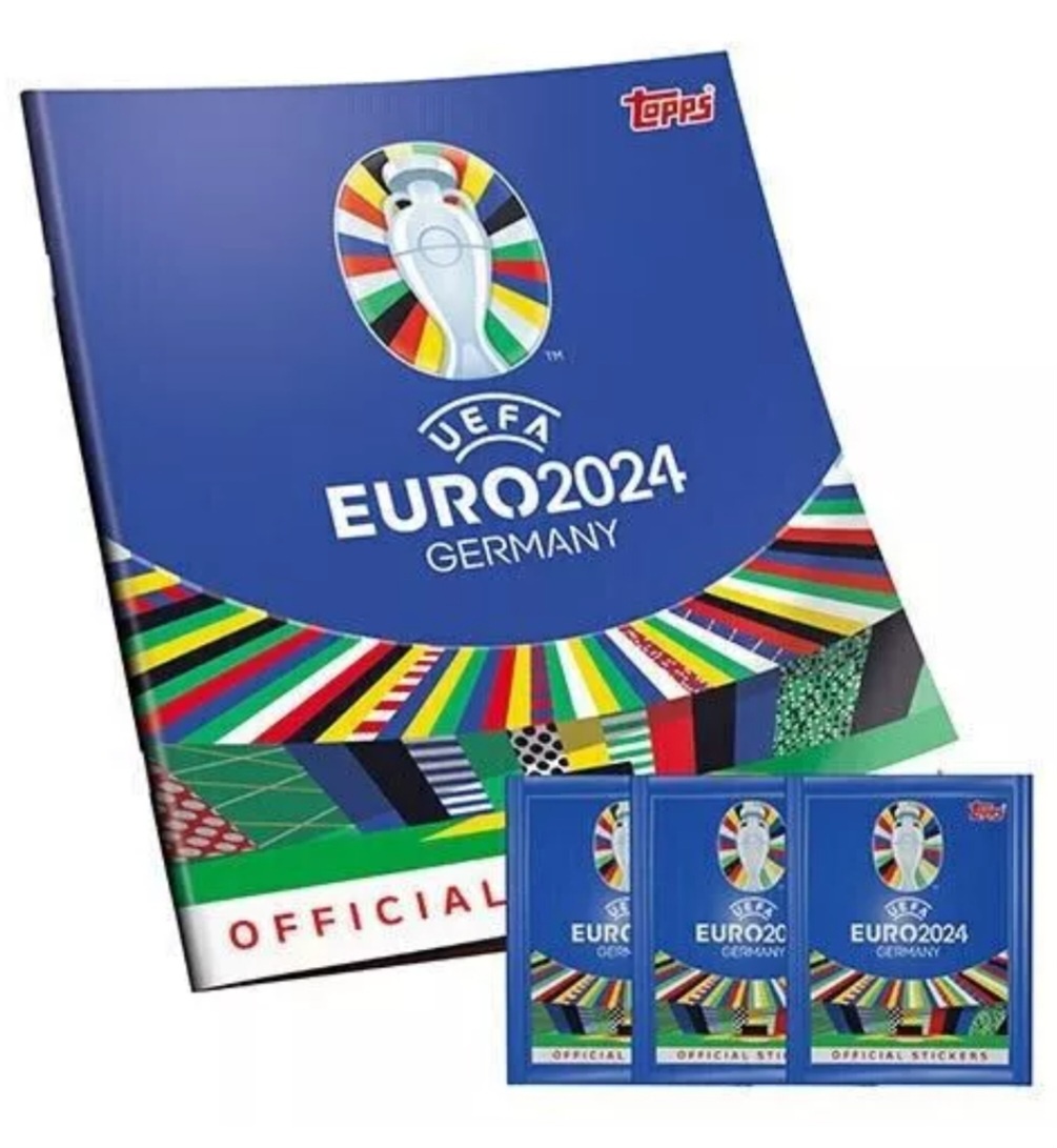 samolepky nalepky TOPPS UEFA EURO 2024