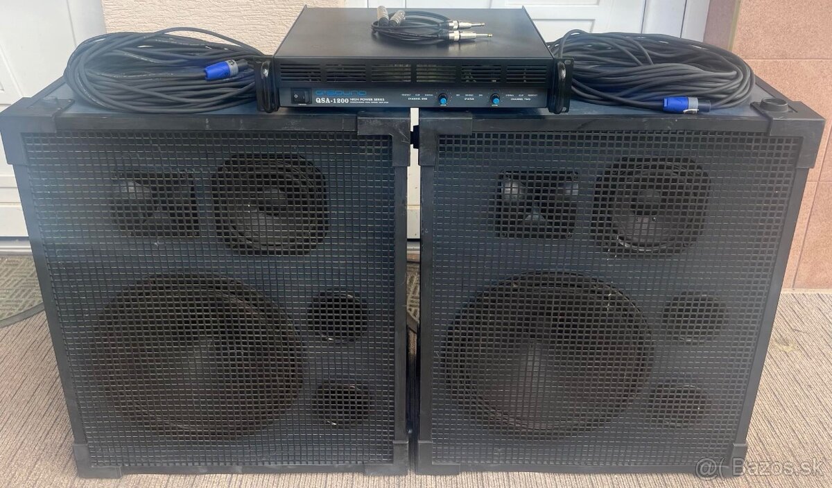 2ks trojpásmové reprosústavy TESON 2x300/600W len za 490,00€