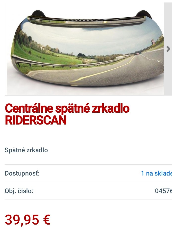 Centrálne spätné zrkadlo