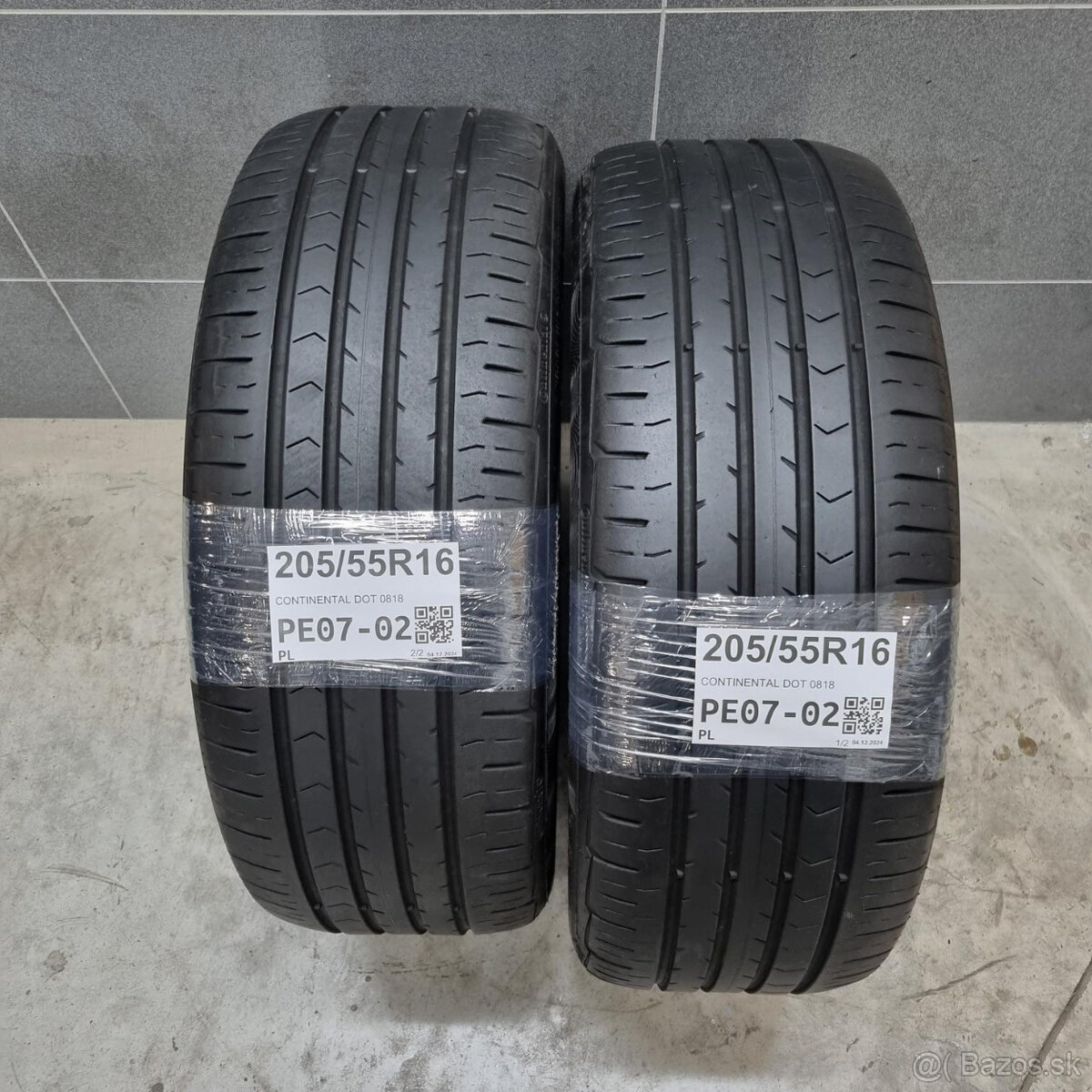 Letné pneumatiky 205/55 R16 CONTINENTAL DOT0818