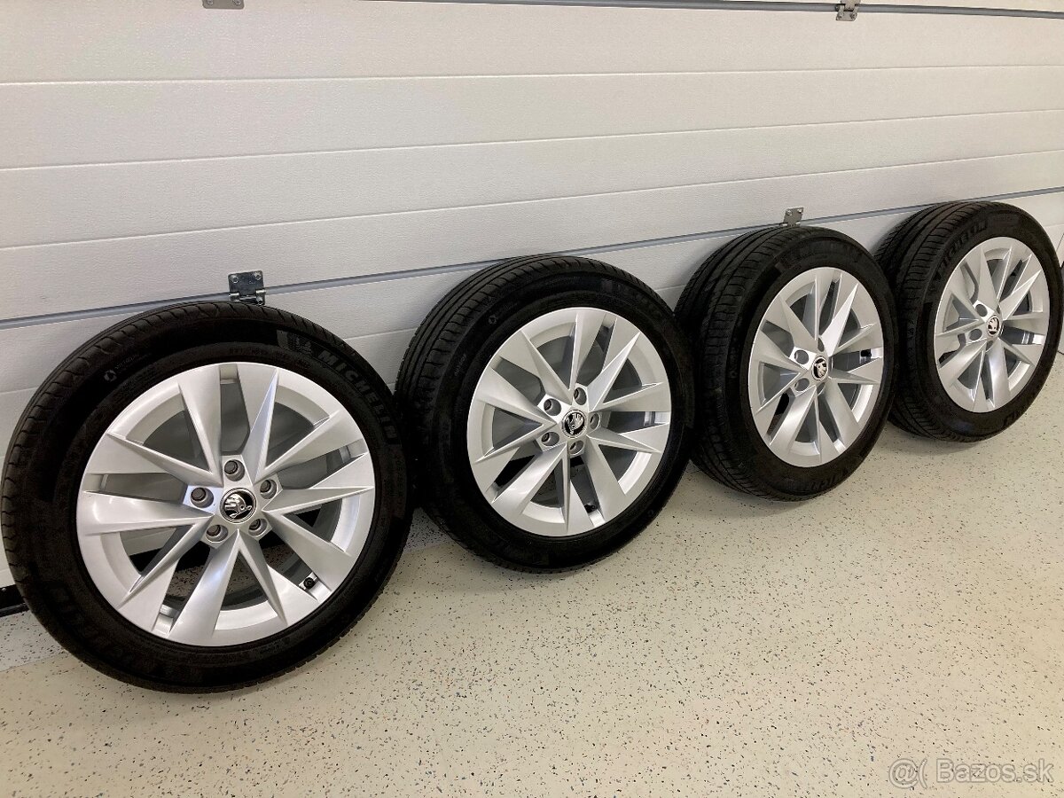 Letná sada org ŠKODA 5x112 R17 7J ET46 205/55 R17