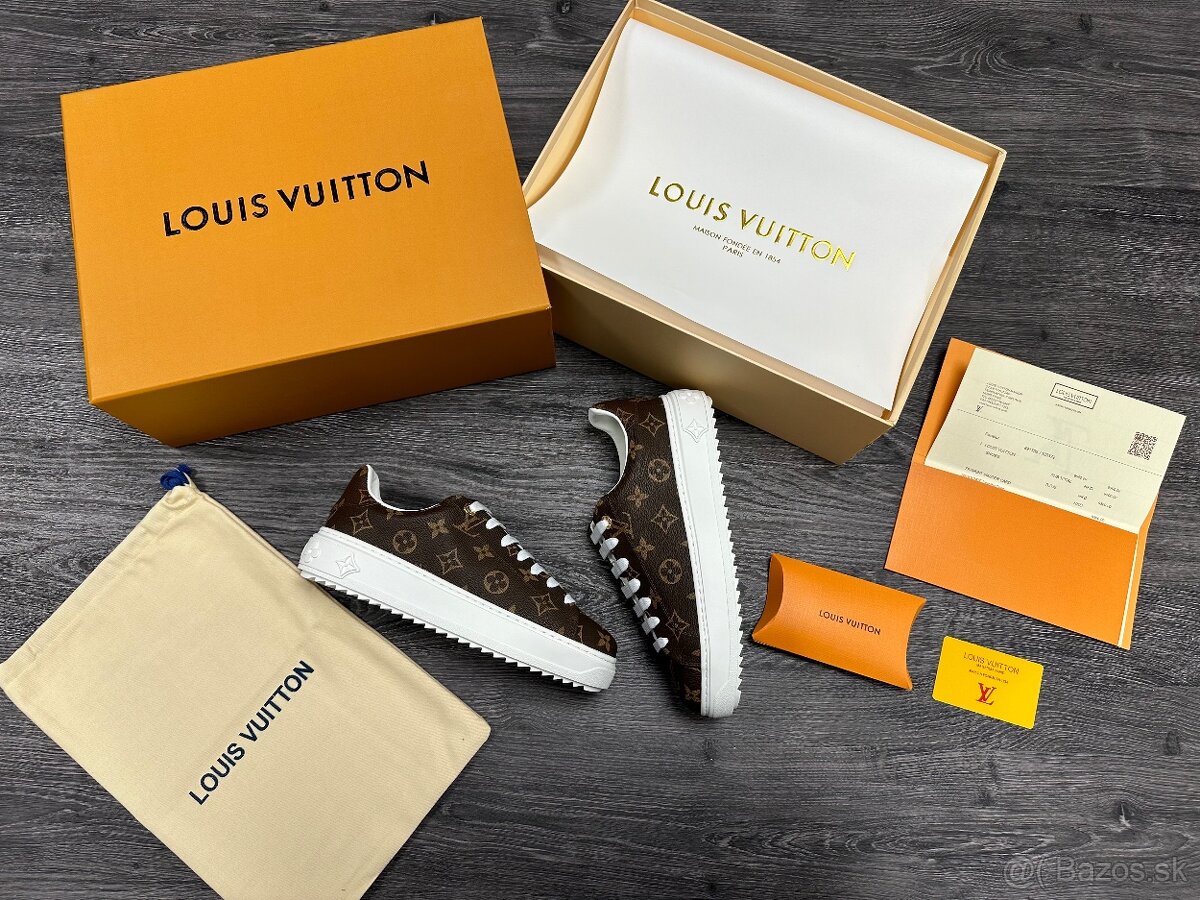 Louis Vuitton tenisky zenske hnedé Komplet balenie