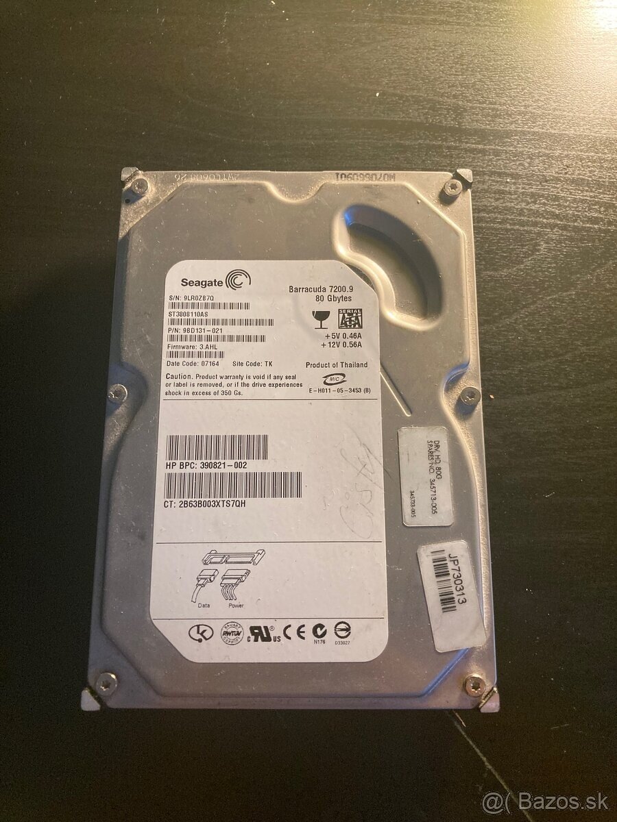 DARUJEM disk Seagate Barracuda 80GB