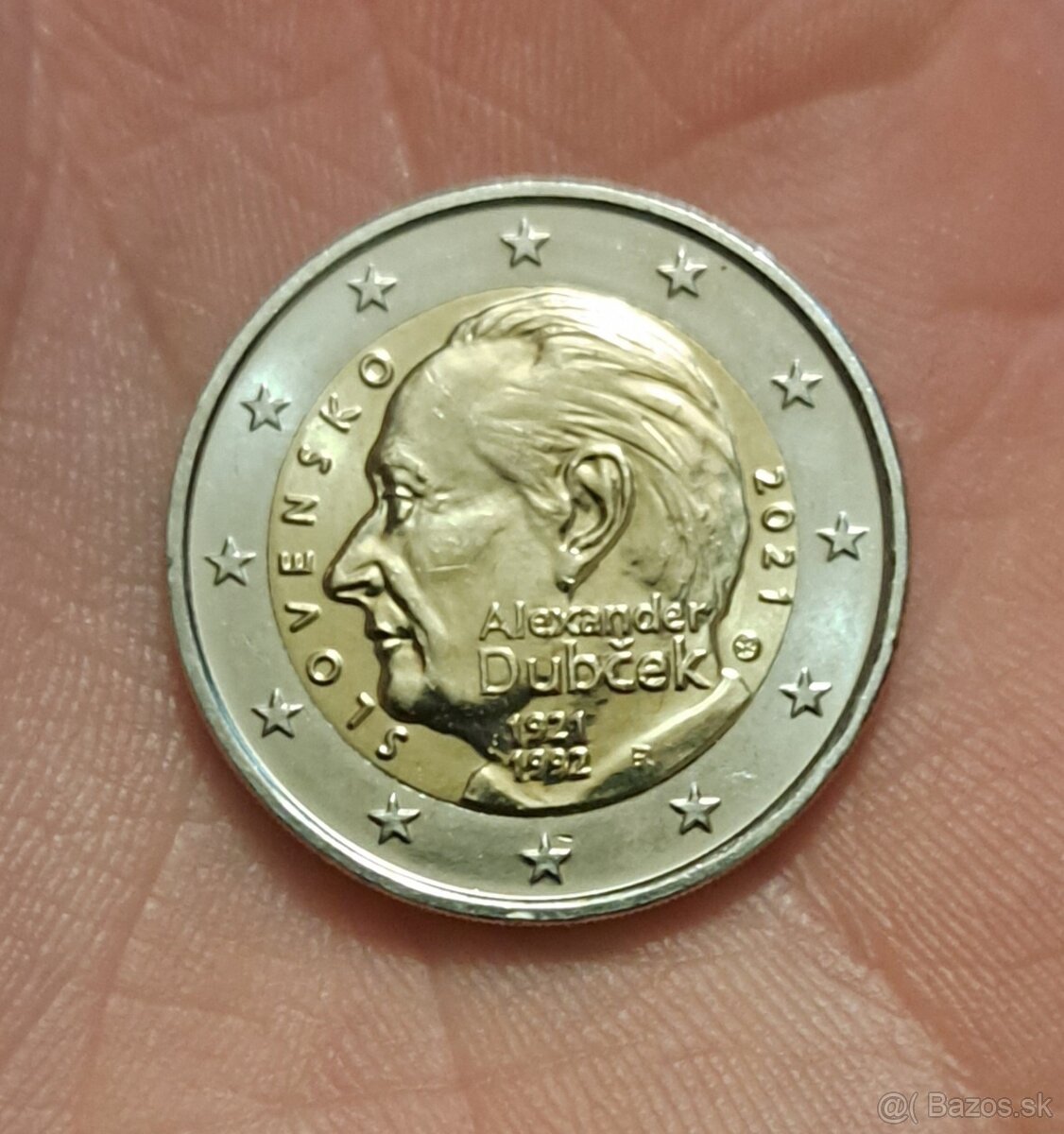 2€ Alexander Dubček pamätná minca