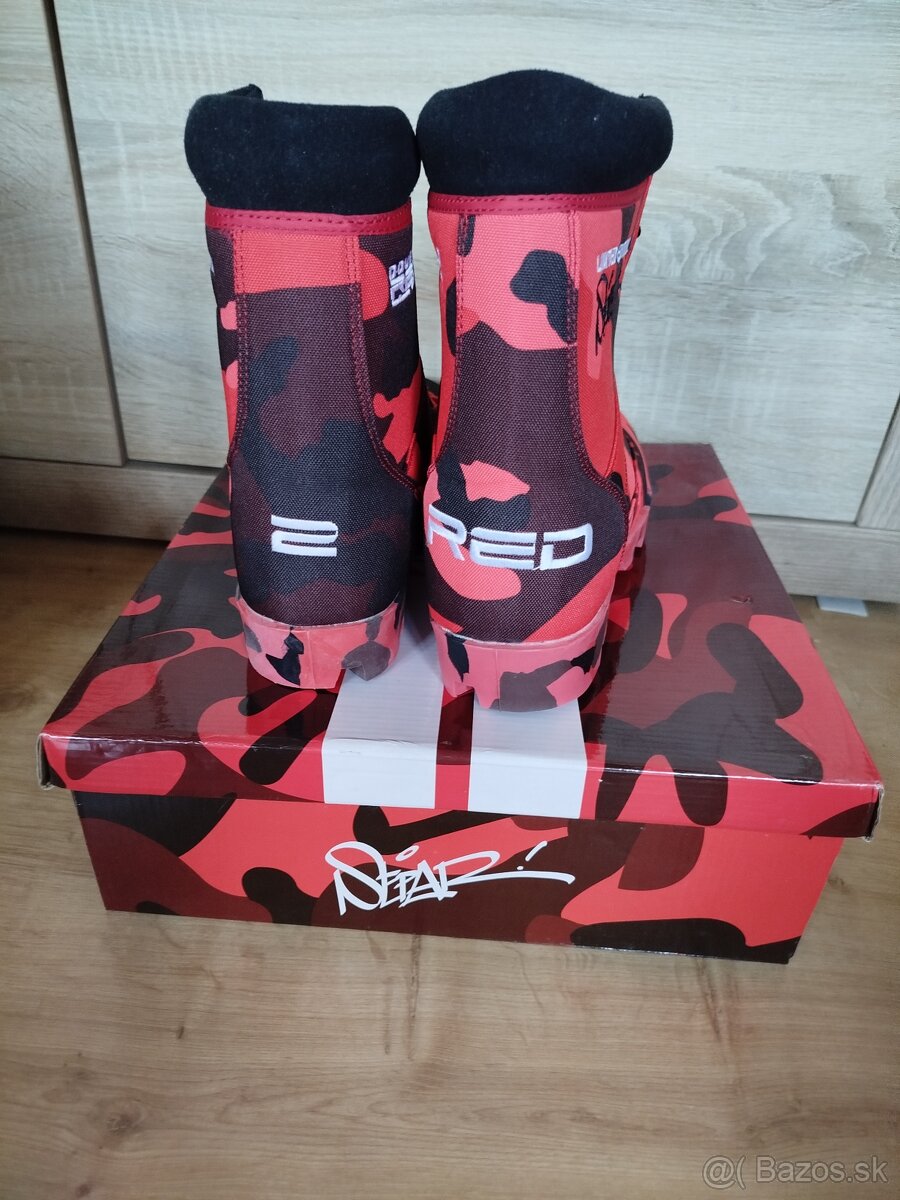 Nove Boots RED HELL Edition Double red veľkosť 43