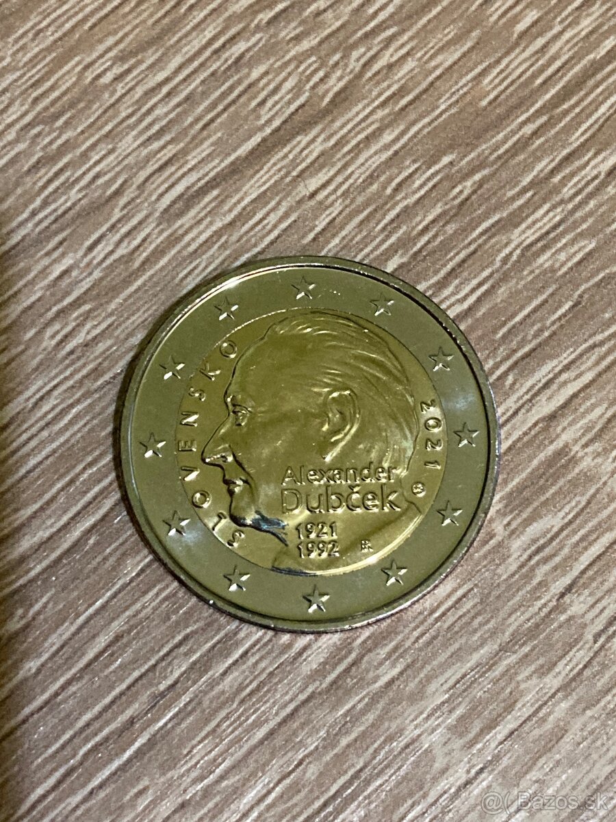 2€ minca Alexandra Dubčeka