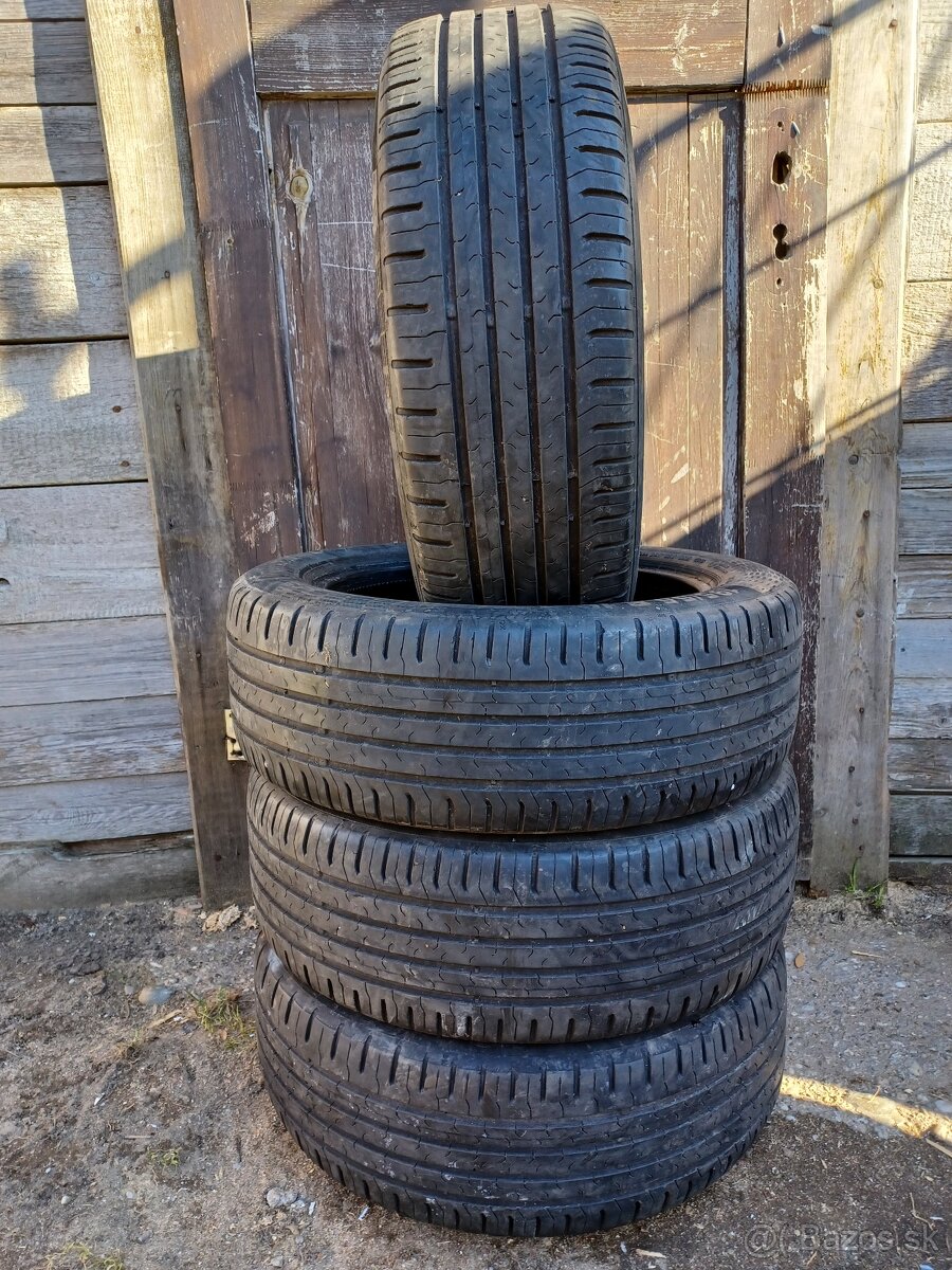 Predám 4 jazdené letné pneumatiky Continental Eco 195/55 R16