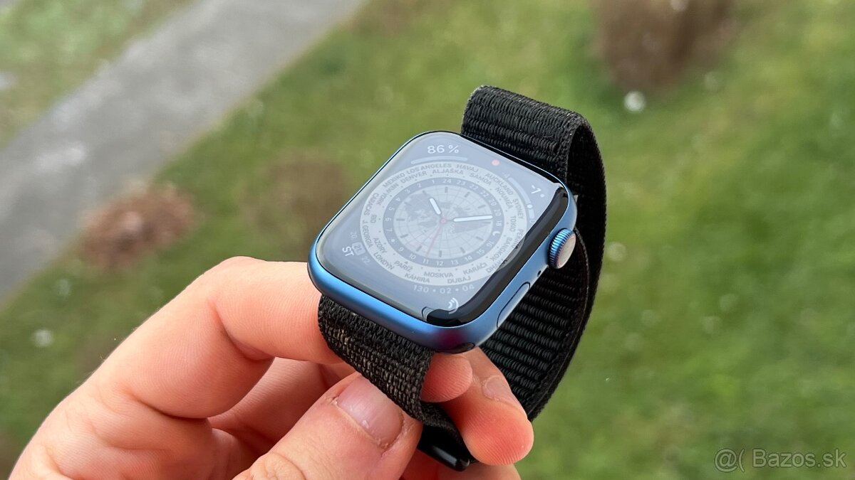 Apple Watch 7 45mm verzia LTE modrá