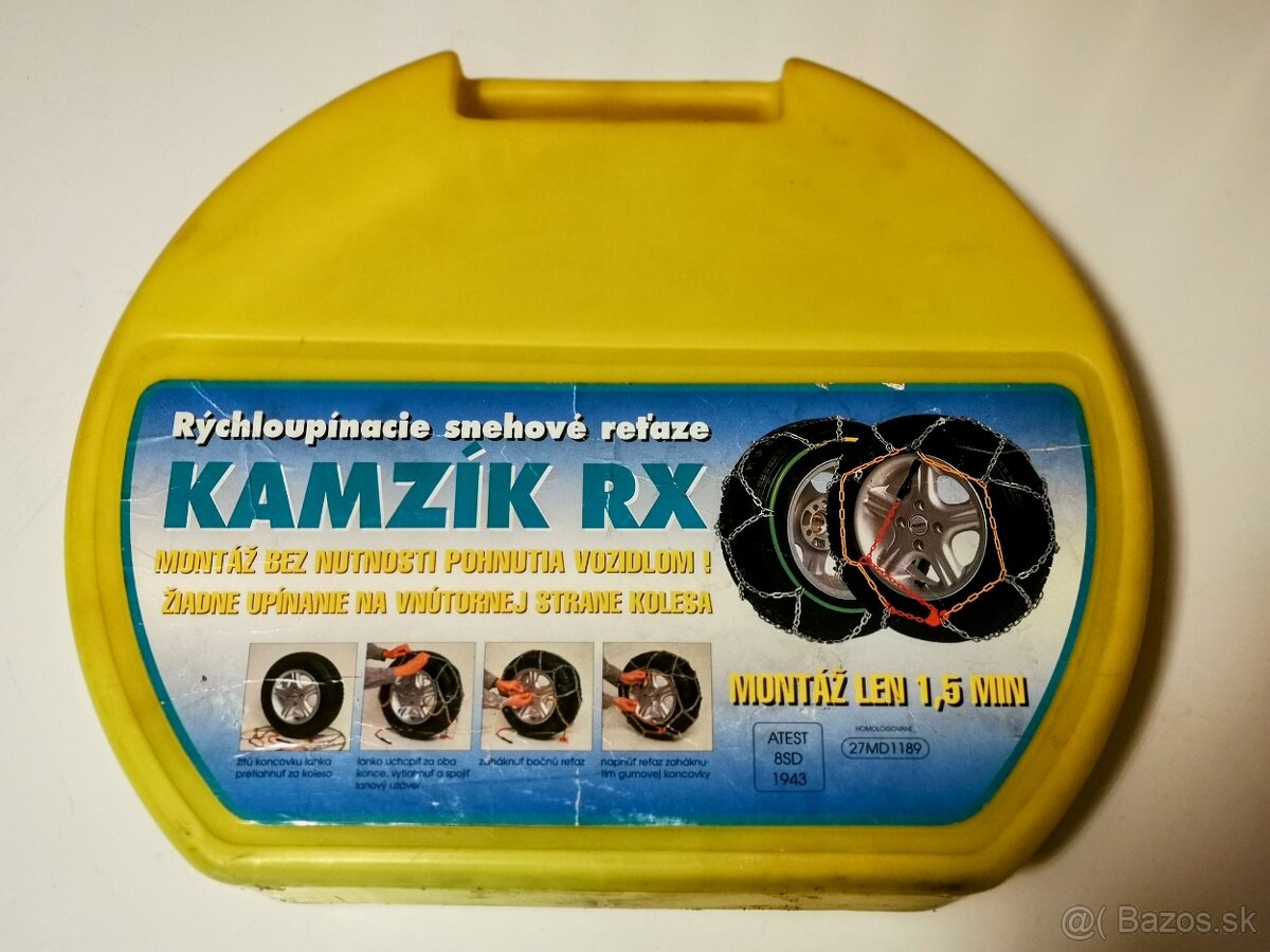 Predám rýchloupínacie snehové reťaze Kamzík RX80,