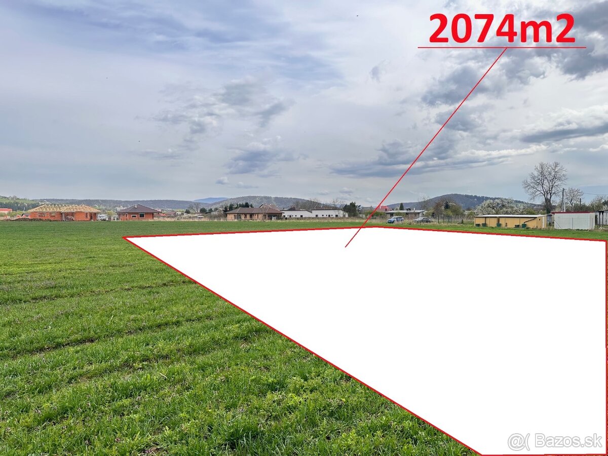 Investičný pozemok Veľký šariš - 2074m2