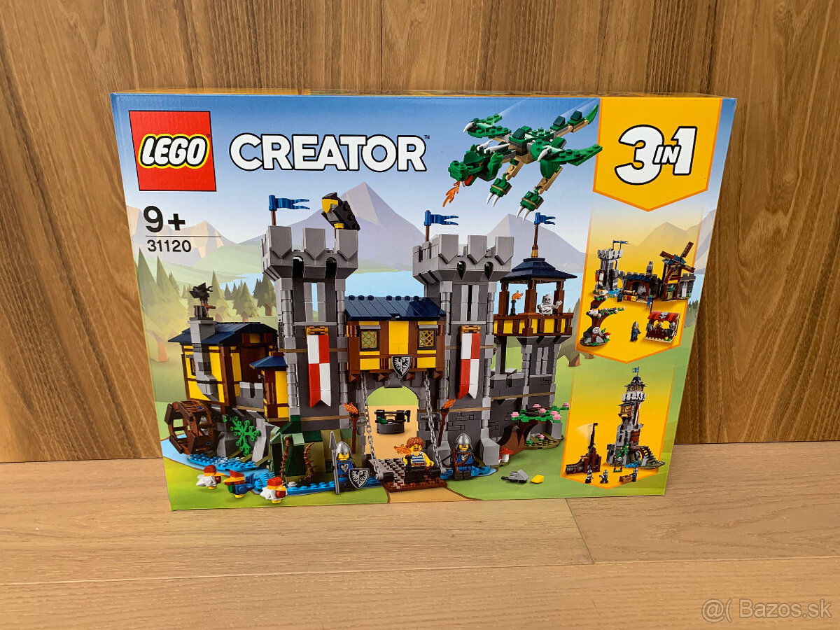 PREDÁM LEGO CREATOR 31120 STREDOVEKÝ HRAD - NOVÉ