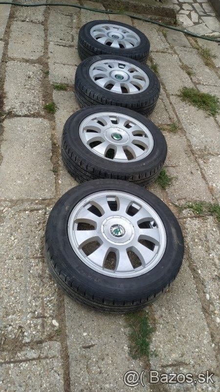 Elektrony Skoda Metallica 5x100 R16 s letne pneu