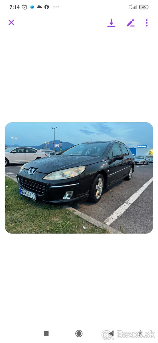 Predám Peugeot 407 sw 1.6 hdi