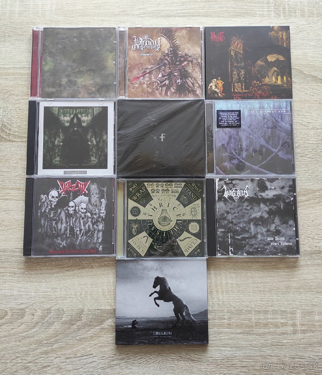 Predám rockové a metalové CDs