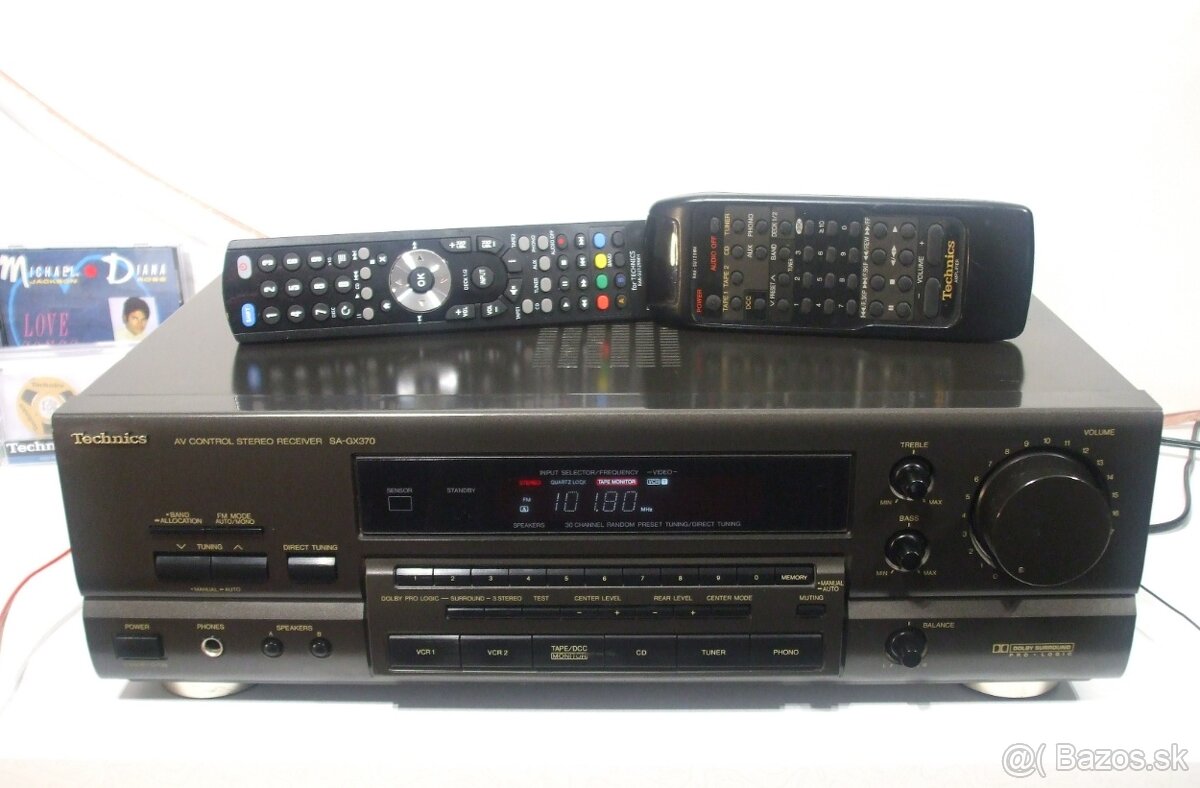 220W receiver = zosilnovac + tuner TECHNICS SA-GX370 = JAPAN