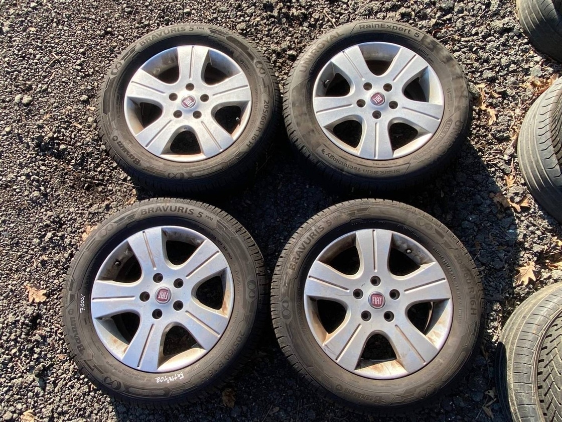 108. sada alu letní kola 205/60 r16 5x114,3 Fiat