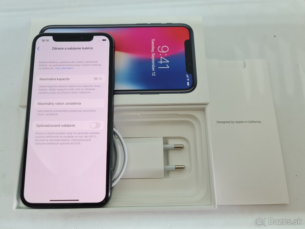 IPHONE X SPACE GRAY 64GB ZÁRUKA - VEĽMI DOBRÝ STAV