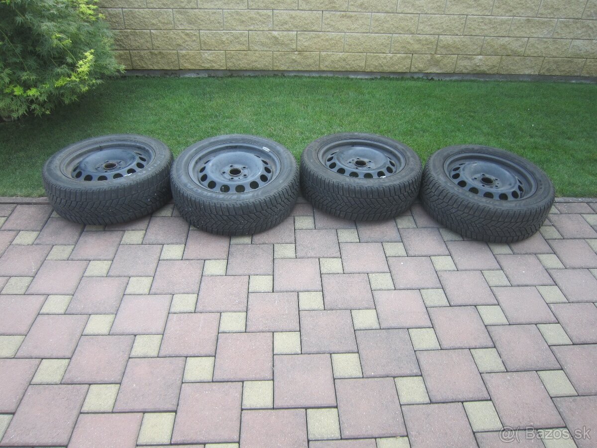 205/55R16 91H zimne pneu s plech diskami VW group 112rozteč