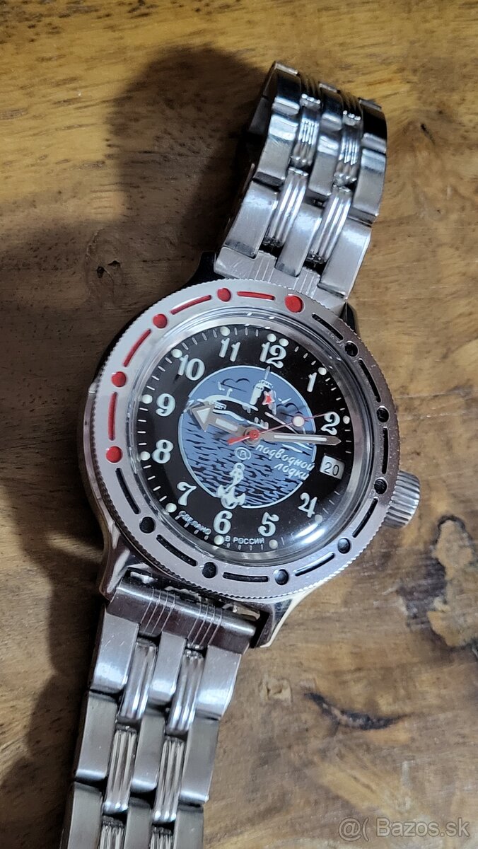 Predám Vostok Amfibian automatic 2416 B ,31 jewels, 129e