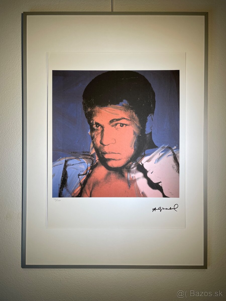 Andy Warhol "Muhammad Ali" Limitovaná edícia_Certifikát