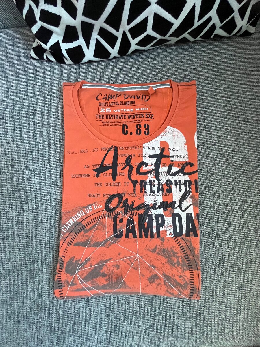 Tričko oranžové Camp David, 3XL