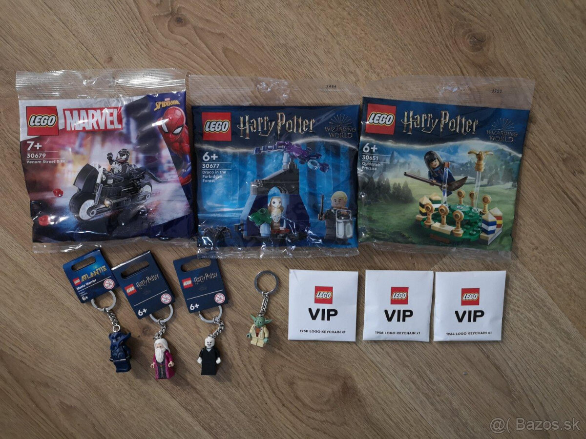 Lego sáčky nové - polybags Harry Potter, Venom, prívesky