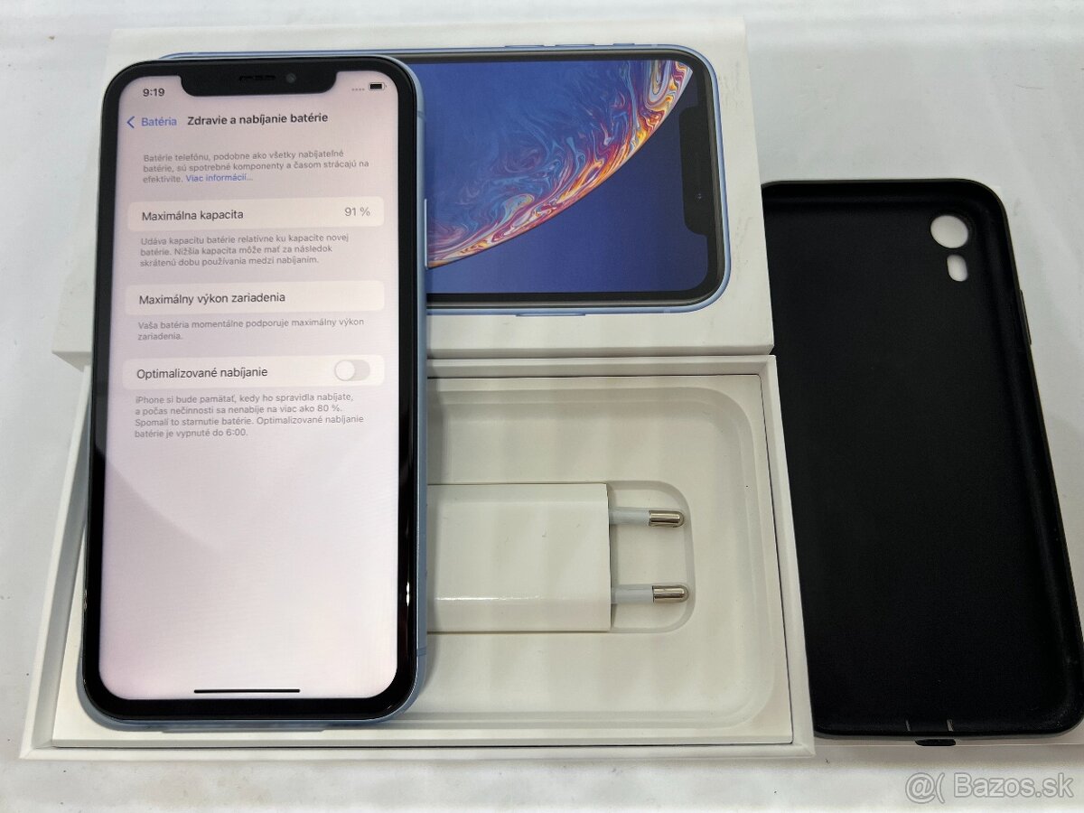 IPHONE XR BLUE 64GB ZÁRUKA - VEĽMI DOBRÝ STAV