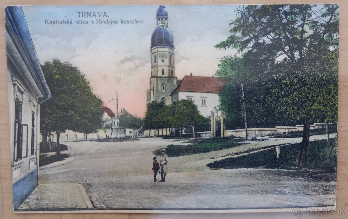 Historická pohľadnica Trnava - Kapitulská ulica