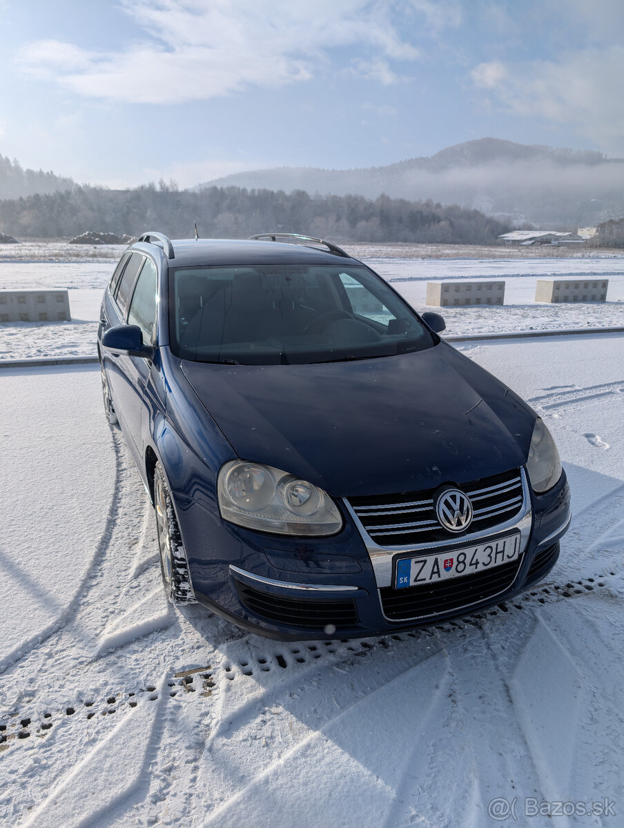 VW Golf V Variant, 1.9TDI, 77kW, tmavomodrá metalíza, 2007