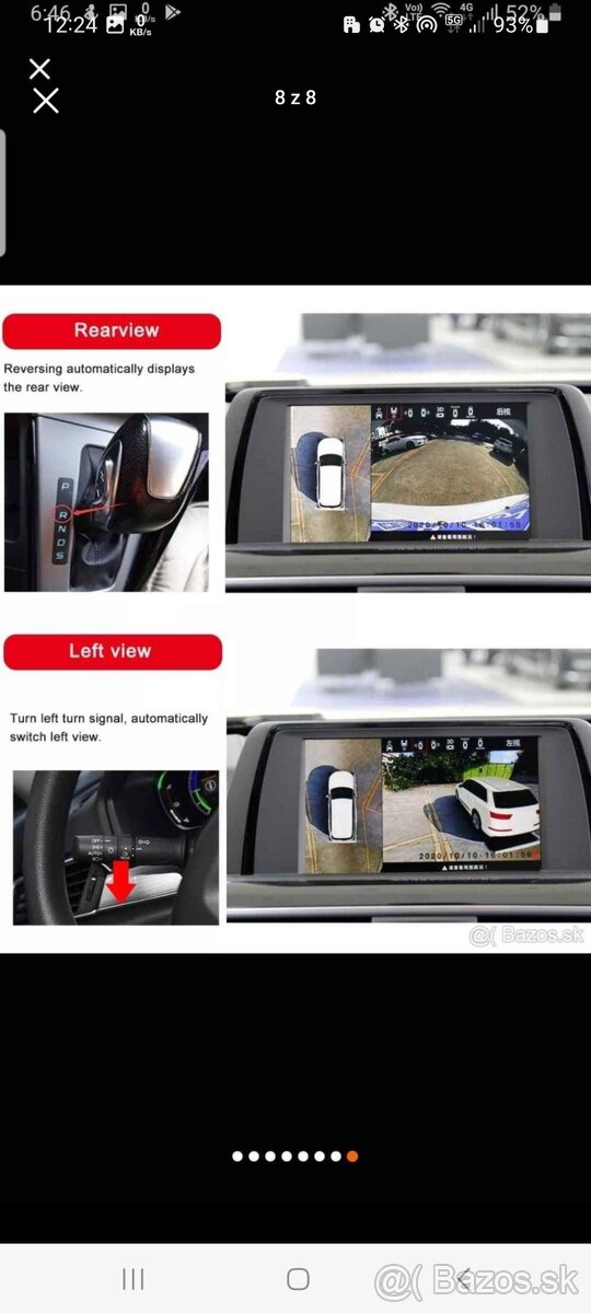 360° parkovací systém autokamera camera.