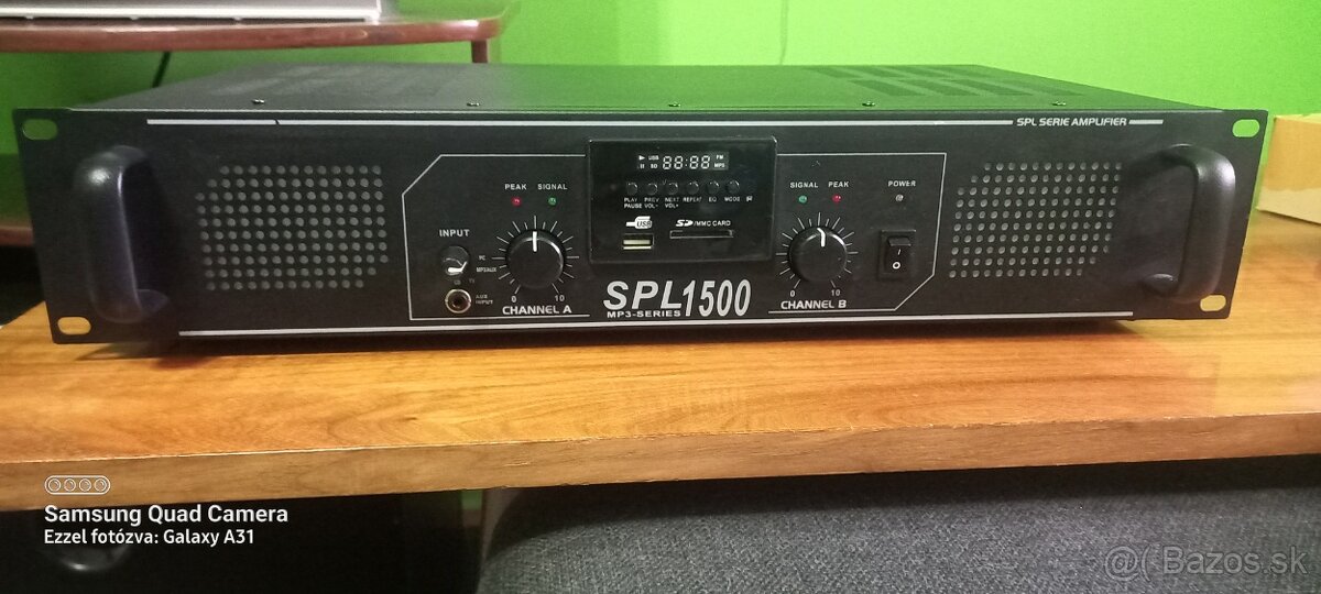 HiFi PA zosilňovač Skytec SPL-1500, USB, SD, MP3