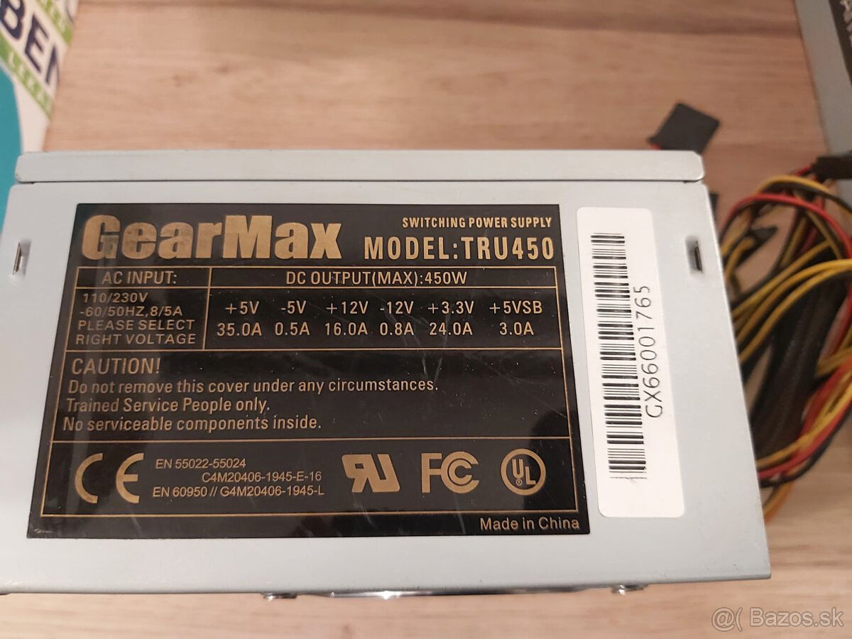 PC zdroj GearMax TRU450