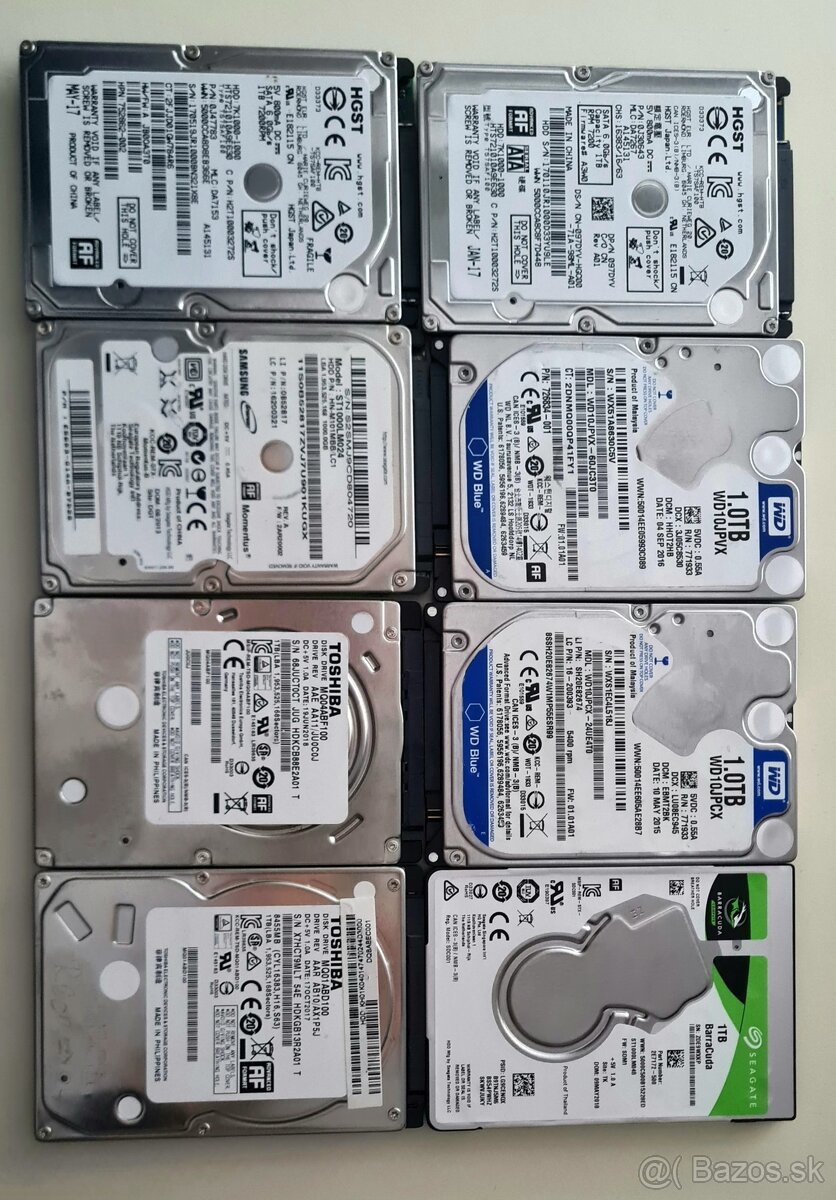 Predám disky HDD 2,5”